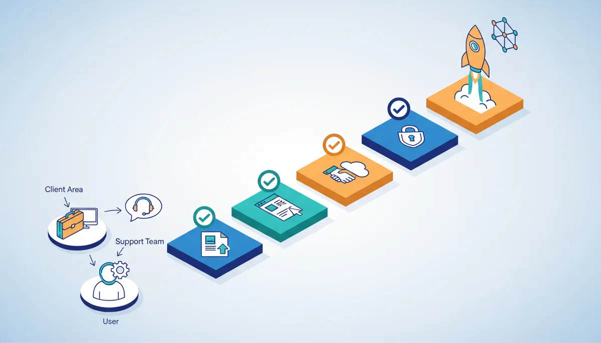 Conceptual illustration for Executing the Account Conversion Process in Five Steps