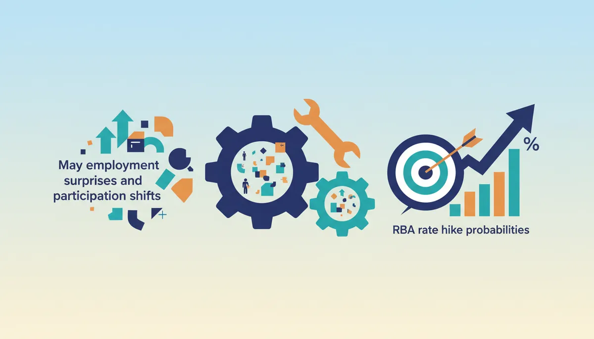 Conceptual illustration for Strategic Application of Jobs Data for RBA Rate Decision Forecasting