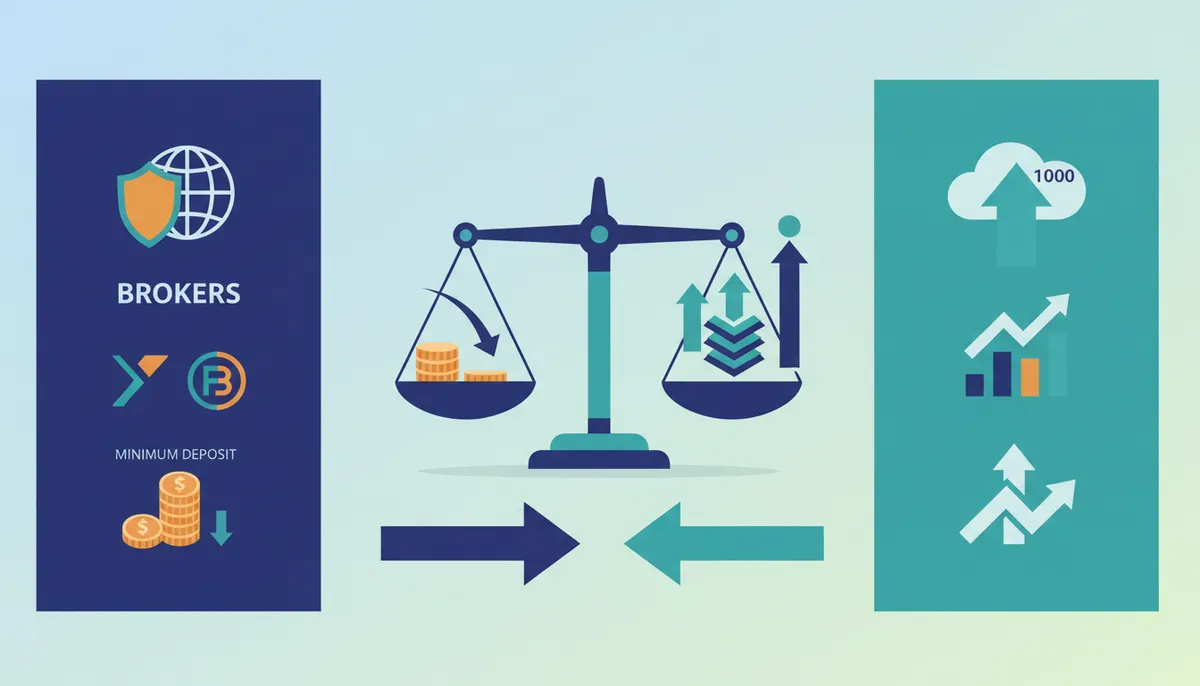 Conceptual illustration for Comparative Analysis of Broker Features and Bonus Structures