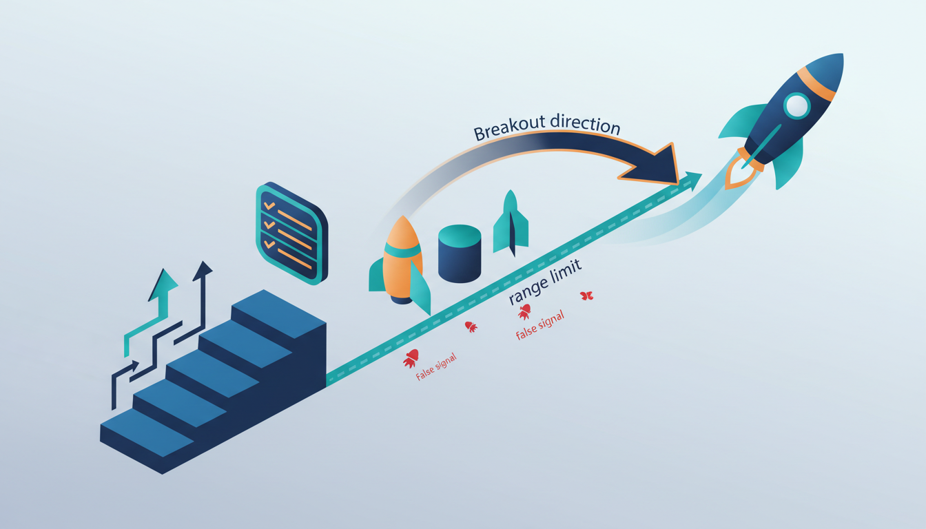 Conceptual illustration for Breakout Confirmation Methods Prevent False Signals