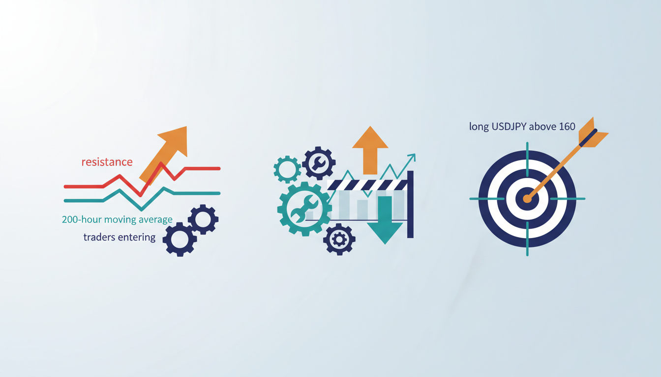 Conceptual illustration for Strategic Execution for Trading USDJPY Above Resistance Thre