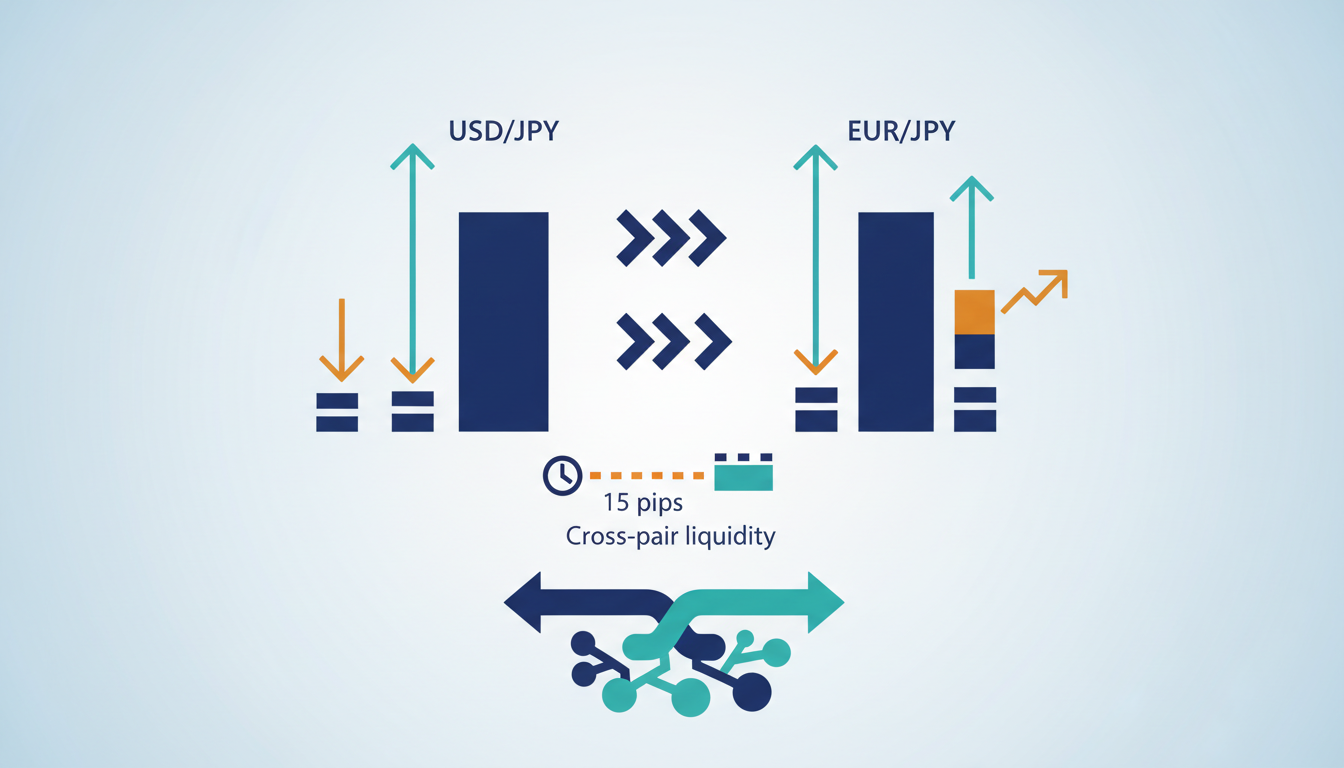 Conceptual illustration for Cross-Pair Dynamics and Correlated Behaviors in EUR/JPY