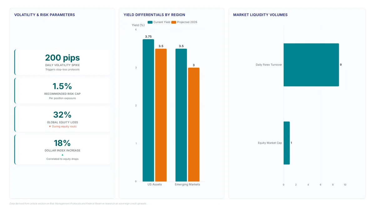Conceptual illustration for Risk Management Protocols for Volatile Forex Environments