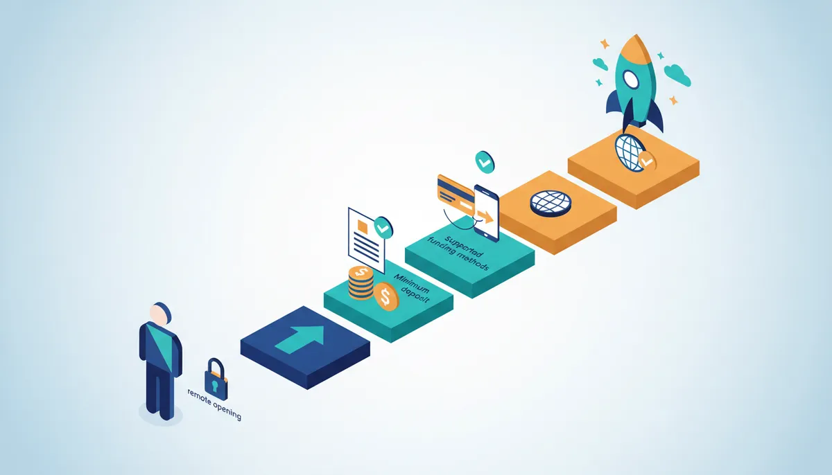 Conceptual illustration for Opening and Funding a Multi-Asset Trading Account