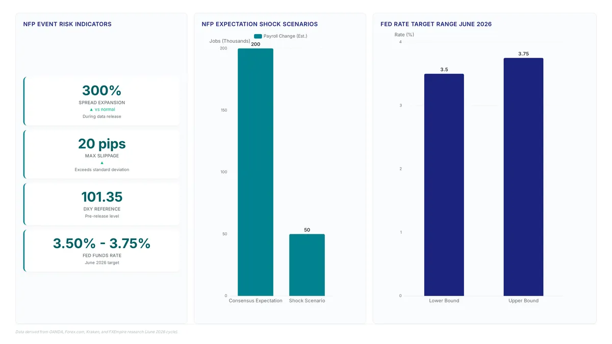 Conceptual illustration for Risk Assessment of Trading USD During High-Volatility Data Releases