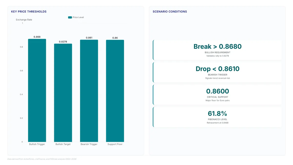 EUR/GBP at 0.8618: Hold or Break?